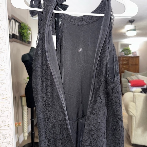 NY&CO - Just Me • Lace Halter Neck Wide Leg Jumpsuit - Picture 10 of 16